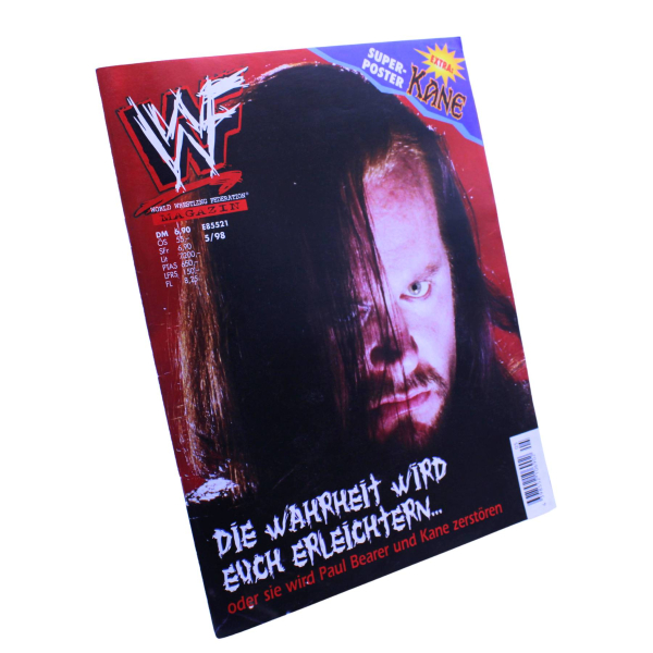 WWF Magazin Nr. 5 (1998) – Ehapa Verlag | Kane Poster | Wrestling Vintage